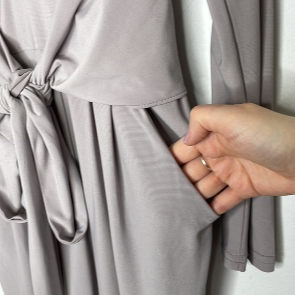 L’ATISTE By Amy Grey Pleated Tie Front Jumpsuit - Picture 3 of 14